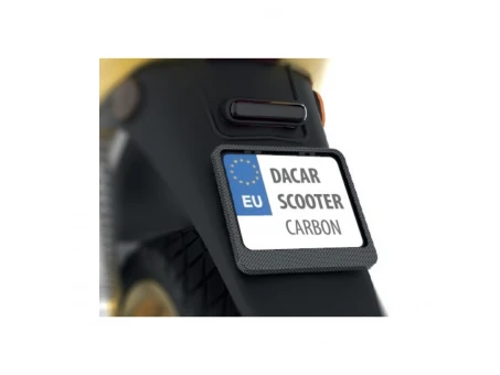Suport număr înmatriculare BIKETEC pentru scuter - Carbon | R0191