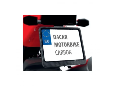 Suport număr înmatriculare moto BIKETEC - Carbon | R0196