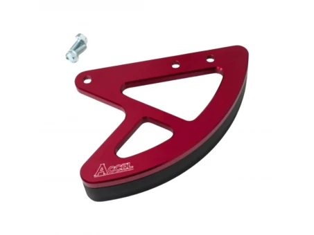 Protectie disc spate  ACCEL spate HONDA CR 125/250 02-07, CRF 250R 04-20, 250X 04-17, 450R 02-20, 450X 05-17, 450RX 17-19 (aluminiu) culoare rosu | RBDG101RD