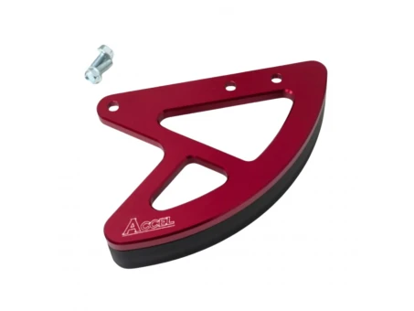 Protectie disc spate  ACCEL spate HONDA CR 125/250 02-07, CRF 250R 04-20, 250X 04-17, 450R 02-20, 450X 05-17, 450RX 17-19 (aluminiu) culoare rosu | RBDG101RD