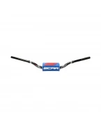 Ghidon SCAR 28,6 mm YAMAHA YZ/YZF - Negru/Alb burete - Albastru/Negru | S9182BKBL