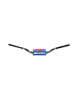Ghidon SCAR 28,6 mm YAMAHA YZ/YZF - Negru/Alb burete - Albastru/Negru
