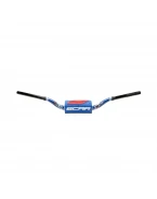 Ghidon SCAR 28,6 mm YAMAHA YZ/YZF - Albastru/Negru burete - Albastru/Negru/Alb | S9182BLBL