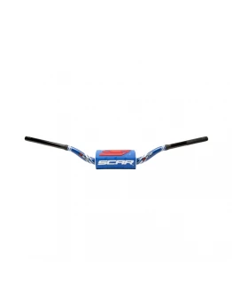 Ghidon SCAR 28,6 mm YAMAHA YZ/YZF - Albastru/Negru burete - Albastru/Negru/Alb