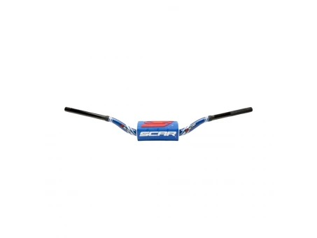 Ghidon SCAR 28,6 mm YAMAHA YZ/YZF - Albastru/Negru burete - Albastru/Negru/Alb | S9182BLBL