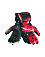 Mănuși Piele Moto Racing de Vară Seventy SD-R24 Pista - Negru/Roșu | SD1102404