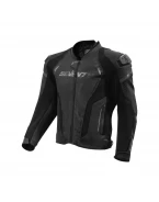 Geaca Moto Barbati Racing Seventy SD-JL24 Spoiler Piele - Negru | SD2102404