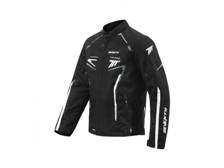 Geacă moto bărbați iarnă Seventy SD-JR65 Piston impermeabila - Negru/Gri/Alb | SD2106524