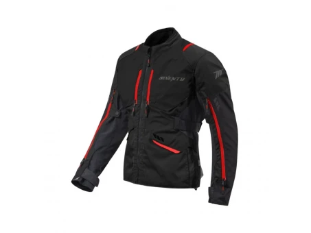 Geaca Moto Barbati ADV/Touring Seventy SD-JT67 Tanami - Negru/Rosu | SD2306712