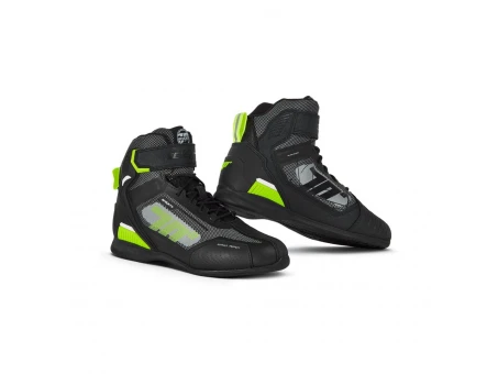Ghete moto Racing Unisex Seventy model SD-BR2 Veloce - Negru/Galben fluor