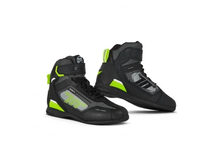Ghete moto Racing Seventy model SD-BR3 Veloce Pro - negru/galben fluor