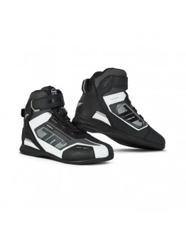 Ghete moto Racing Seventy model SD-BR3 Veloce Pro - Negru,alb
