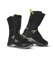 Cizme moto Adventure (Touring) Unisex Seventy model SD-BA6 Stelvio - Negru,Galben fluor