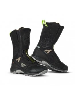 Cizme moto Adventure (Touring) Unisex Seventy model SD-BA6 Stelvio - Negru,Galben fluor