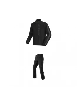 Costum moto ploaie unisex (geaca+pantaloni) Seventy SD-S5 Monsoon - Negru