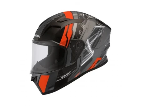 Casca integrala Smk Stellar  - Negru/Gri/Rosu | SMK0110/24/MADA672