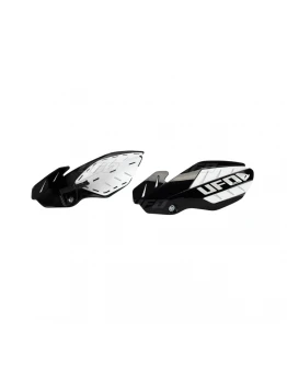 Handguard UFO FLAME SUZUKI RMZ 250/450 '12-'17 culoare Negru/Alb (kit montaj inclus)