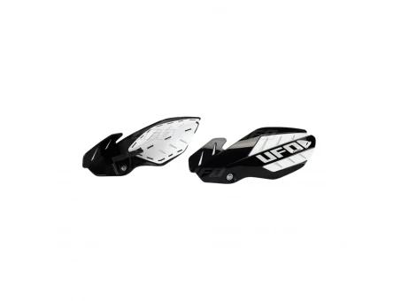 Handguard UFO FLAME SUZUKI RMZ 250/450 12-17 culoare Negru/Alb (kit montaj inclus) | SU04937001