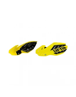 Handguard UFO FLAME SUZUKI RMZ 250/450 '12-'17 culoare Galben/Negru (kit montaj inclus)