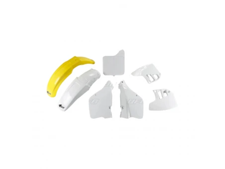 Kit complet plastice UFO SUZUKI RM 250 92 culoare OEM (Alb/Galben) (SU396E999) | SUKIT396999
