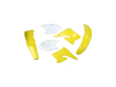 Kit complet plastice UFO SUZUKI RMZ 250 04-06 culoare OEM (Alb/Galben) (SU403E999) | SUKIT403999