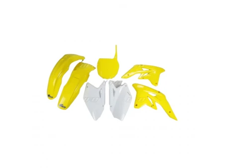Kit complet plastice UFO SUZUKI RMZ 250 07-09 culoare OEM (Alb/Galben) (SU407BE999) | SUKIT407B999