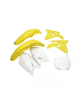 Kit complet plastice UFO SUZUKI RMZ 450 '07 culoare OEM (Alb/Galben) (SU408E999)