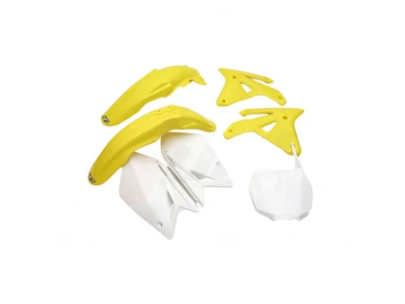 Kit complet plastice UFO SUZUKI RMZ 450 07 culoare OEM (Alb/Galben) (SU408E999) | SUKIT408999