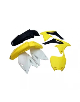 Kit complet plastice UFO SUZUKI RMZ 450 '08-'17 culoare OEM 13' (Galben/Alb/Negru) (SU414E999)