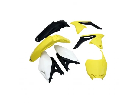 Kit complet plastice UFO SUZUKI RMZ 250 10-18 culoare OEM 13 (Galben/Negru) (SU415E999) | SUKIT415999