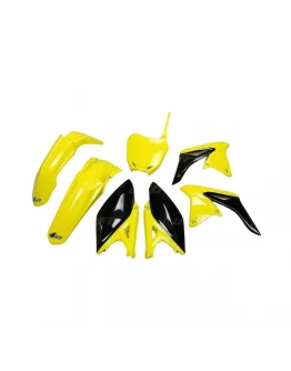Kit complet plastice UFO SUZUKI RMZ 250 '10-'18 culoare OEM '17 (Galben/Negru) (SU416E999K)