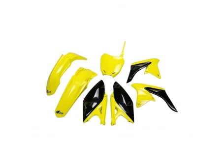 Kit complet plastice UFO SUZUKI RMZ 250 10-18 culoare OEM 17 (Galben/Negru) (SU416E999K) | SUKIT416999K