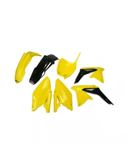 Kit complet plastice UFO SUZUKI RMZ 450 '08-17 culoare OEM '16 (Galben/Negru) (SU417E999)