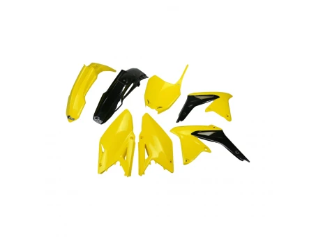 Kit complet plastice UFO SUZUKI RMZ 450 08-17 culoare OEM 16 (Galben/Negru) (SU417E999) | SUKIT417999