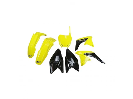 Kit complet plastice UFO SUZUKI RMZ 450 08-17 culoare OEM 17 (Galben/Negru) (SU417E999K) | SUKIT417999K