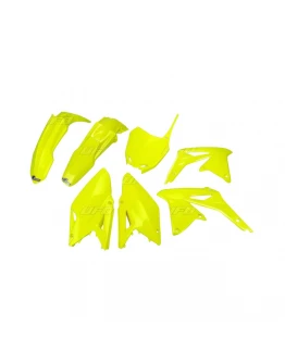 Kit complet plastice UFO SUZUKI RMZ 450 '08-17 culoare Galben Fluo (SU417DFLU)