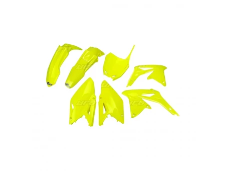 Kit complet plastice UFO SUZUKI RMZ 450 08-17 culoare Galben Fluo (SU417DFLU) | SUKIT417DFLU