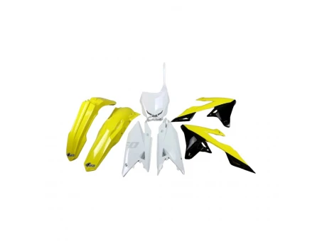 Kit complet plastice UFO SUZUKI RMZ 250 19-24, RMZ 450 18-24 culoare OEM (Galben/Negru) (SU418E999) | SUKIT418999