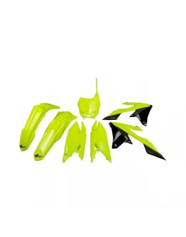 Kit complet plastice UFO SUZUKI RMZ 250 '19-'24, RMZ 450 '18-'24 culoare Galben Fluo (SU418DFLU)