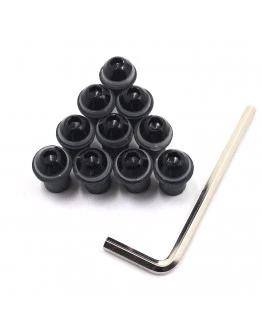 Set 10 suruburi parbriz moto, Negru