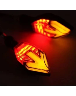Set semnalizari moto scuter atv LED dual arrow Stop