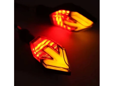 Set semnalizari moto scuter atv LED dual arrow Stop | SLEDARRS