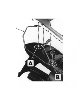 Suport pentru genti laterale KAPPA - HONDA XL 650V TRANSALP '00-'07