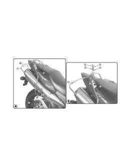 Suport pentru genti laterale KAPPA - HONDA HORNET 600