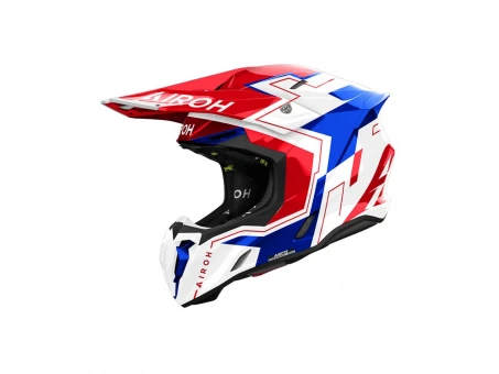 Casca cross/enduro/atv/quad AIROH HELMET TWIST 3 DIZZY - Alb/Albastru/Rosu