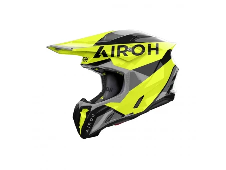 Casca cross/enduro/atv/quad AIROH HELMET TWIST 3 KING - Gri/Negru/Galben fluor