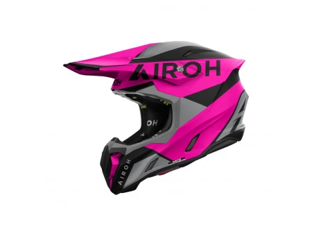 Casca cross/enduro/atv/quad AIROH HELMET TWIST 3 King Pink - Negru/Gri/Roz