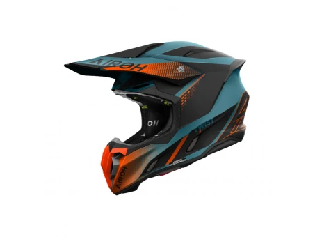 Casca cross/enduro/atv/quad AIROH HELMET TWIST 3 Shard - Albastru/Portocaliu mat