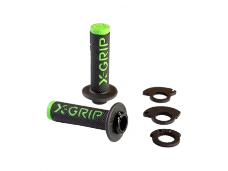 Manșoane X-GRIP Braaap Lock-On - Verde | XG-2101