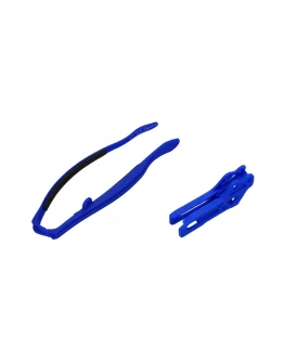 Set patina si ghidaj lant UFO YAMAHA YZ 125/250 '09-14, YZF/WRF 250/450 '09-21, culoare Albastru